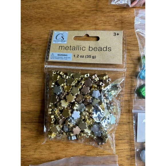Assorted Glass Beads & Metallic Beads Collection For Jewelry Making - Picture 6 of 10